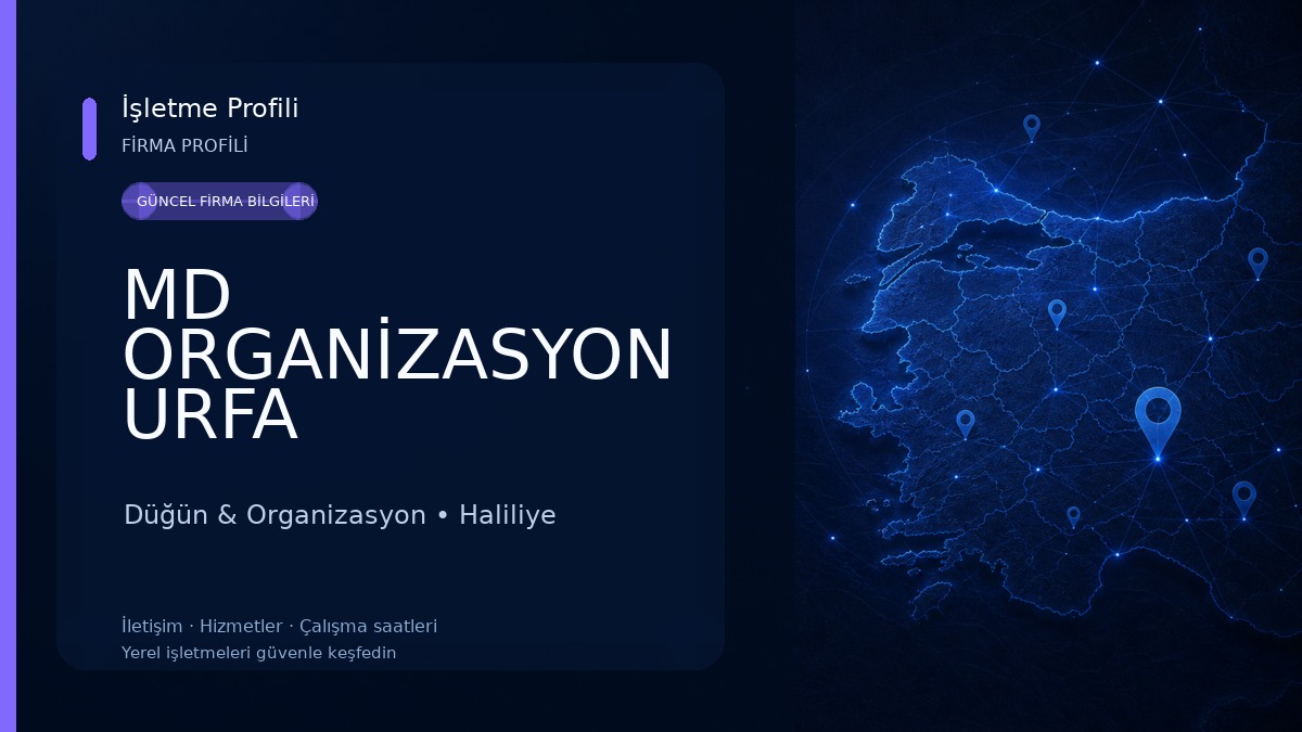 MD ORGANİZASYON URFA Düğün & Organizasyon