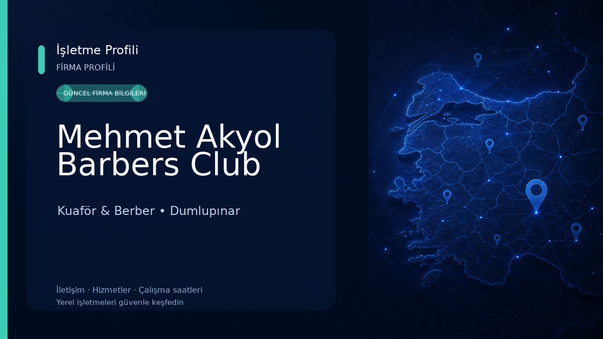 Mehmet Akyol Barbers Club Kuaför & Berber