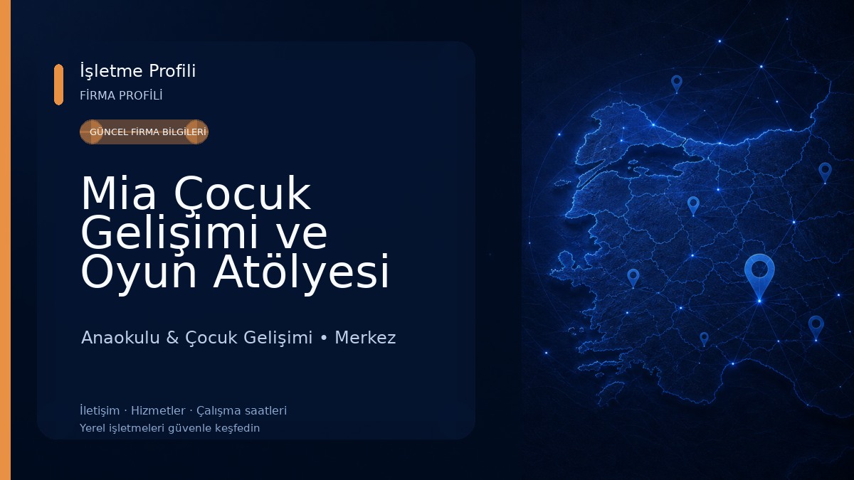 Mia Çocuk Gelişimi ve Oyun Atölyesi Anaokulu & Çocuk Gelişimi