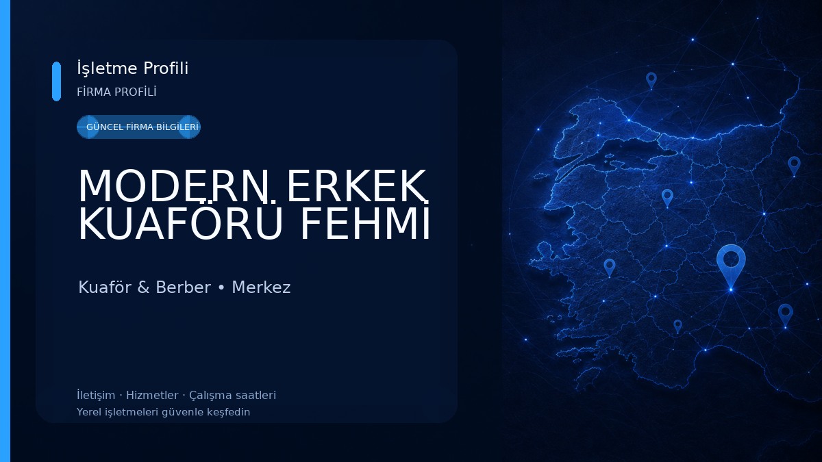 MODERN ERKEK KUAFÖRÜ FEHMİ