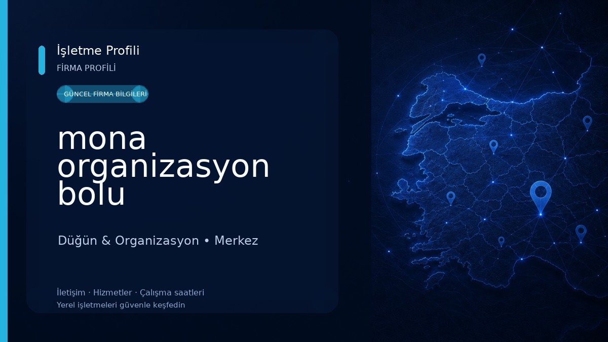 mona organizasyon bolu Düğün & Organizasyon