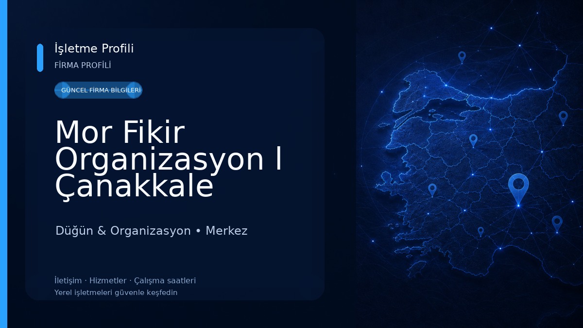 Mor Fikir Organizasyon l Çanakkale Düğün & Organizasyon