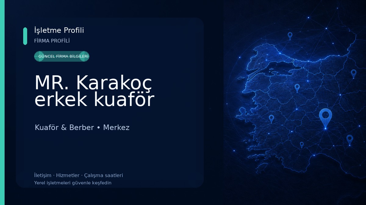 MR. Karakoç erkek kuaför 
