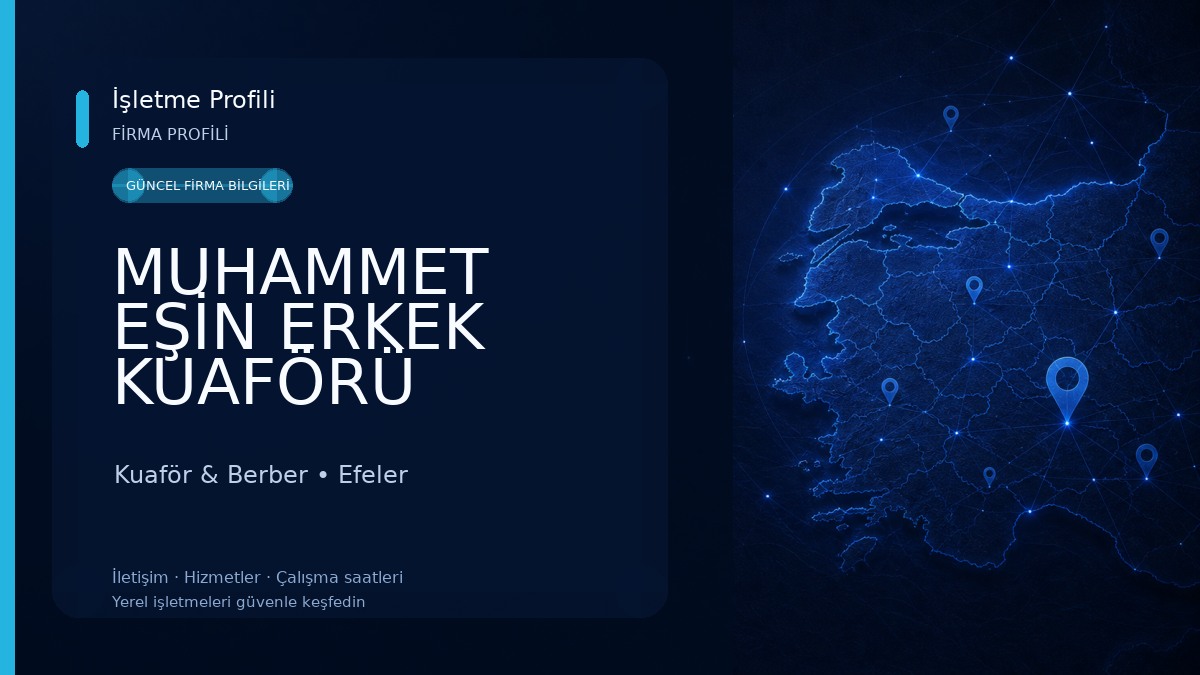 MUHAMMET EŞİN ERKEK KUAFÖRÜ Kuaför & Berber