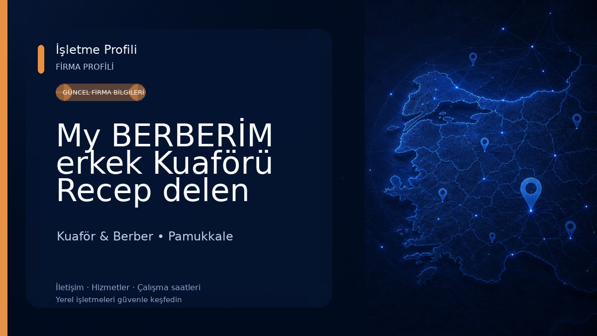 My BERBERİM erkek Kuaförü Recep delen Kuaför & Berber