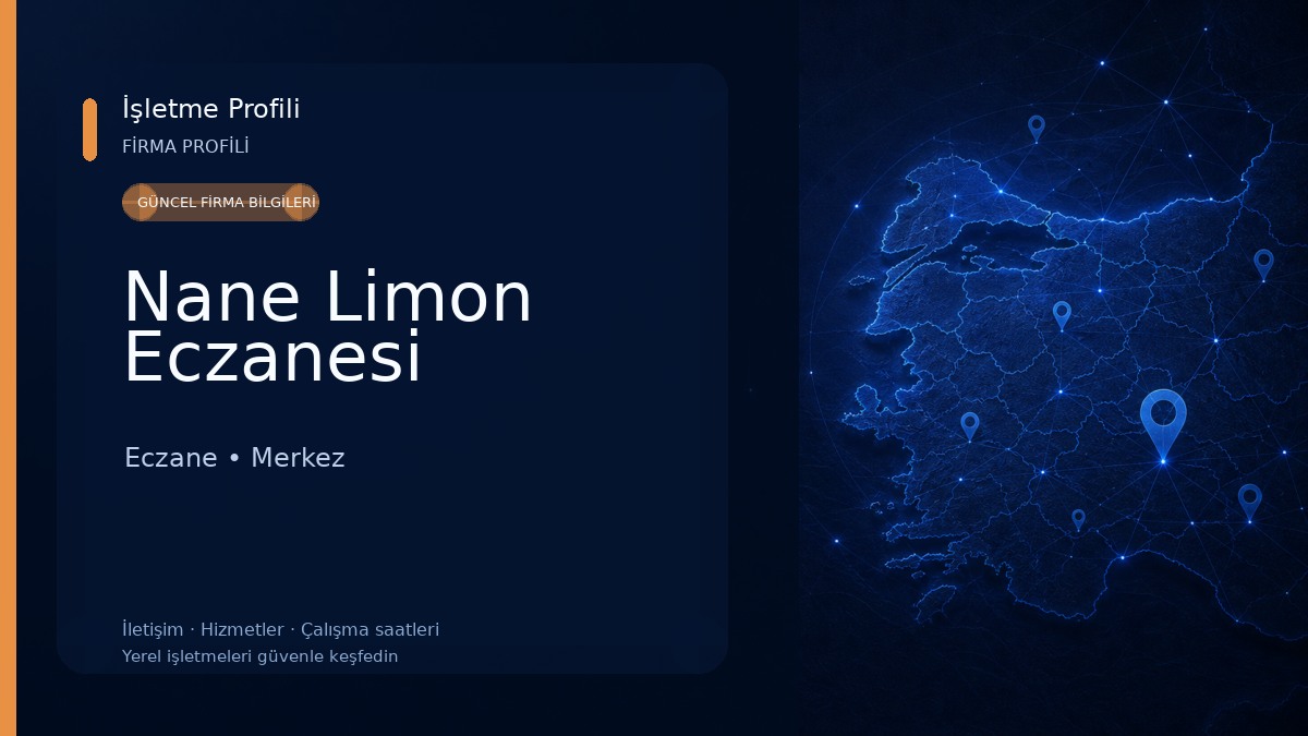 Nane Limon Eczanesi Eczane