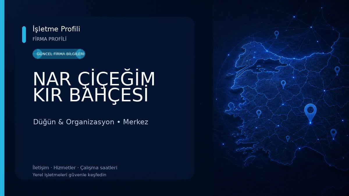 NAR ÇİÇEĞİM KIR BAHÇESİ Düğün & Organizasyon