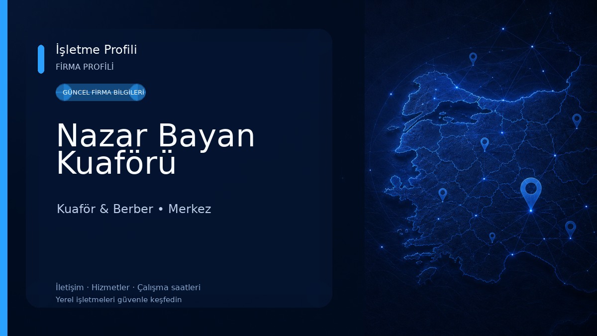 Nazar Bayan Kuaförü Kuaför & Berber
