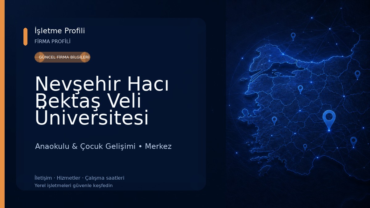 Nevşehir Hacı Bektaş Veli Üniversitesi Kadın-Mehmet Dirikoç Anaokulu 