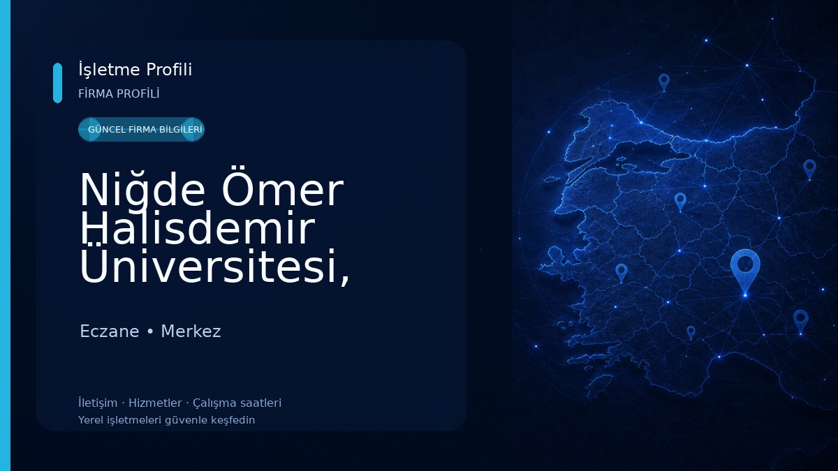 Niğde Ömer Halisdemir Üniversitesi, Niğde Teknik Bilimler Meslek Yüksekokulu Eczane