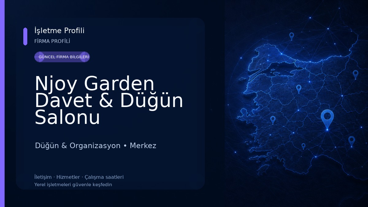 Njoy Garden Davet & Düğün Salonu Düğün & Organizasyon