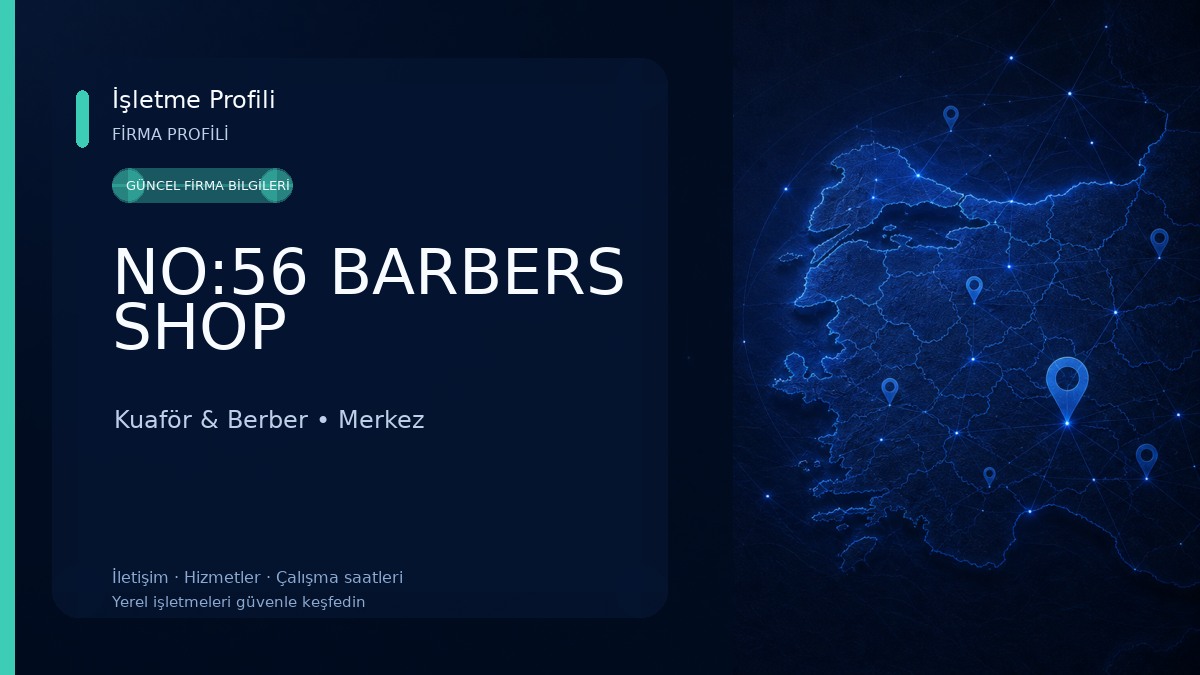 NO:56 BARBERS SHOP Kuaför & Berber