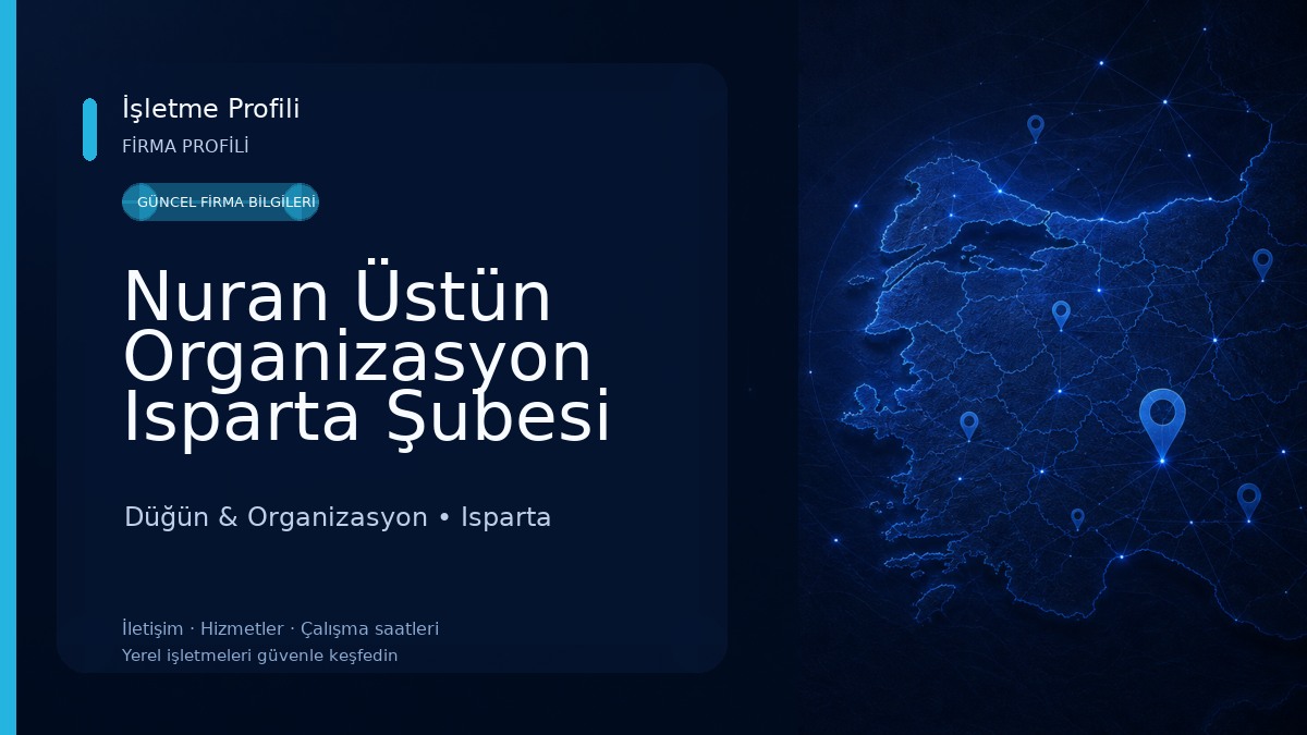 Nuran Üstün Organizasyon Isparta Şubesi Düğün & Organizasyon