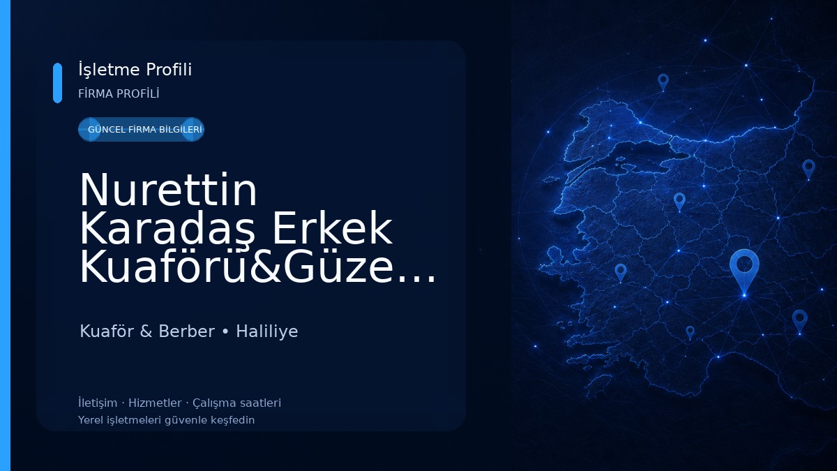 Nurettin Karadaş Erkek Kuaförü&Güzellik SALONU Kuaför & Berber