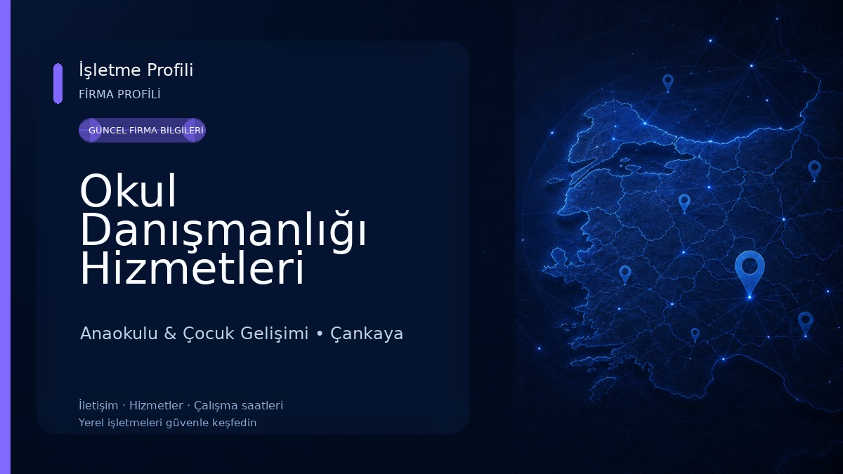 Okul Danışmanlığı Hizmetleri Anaokulu & Çocuk Gelişimi