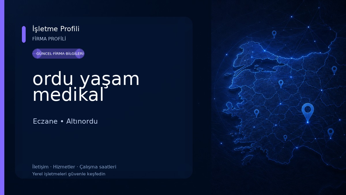ordu yaşam medikal Eczane