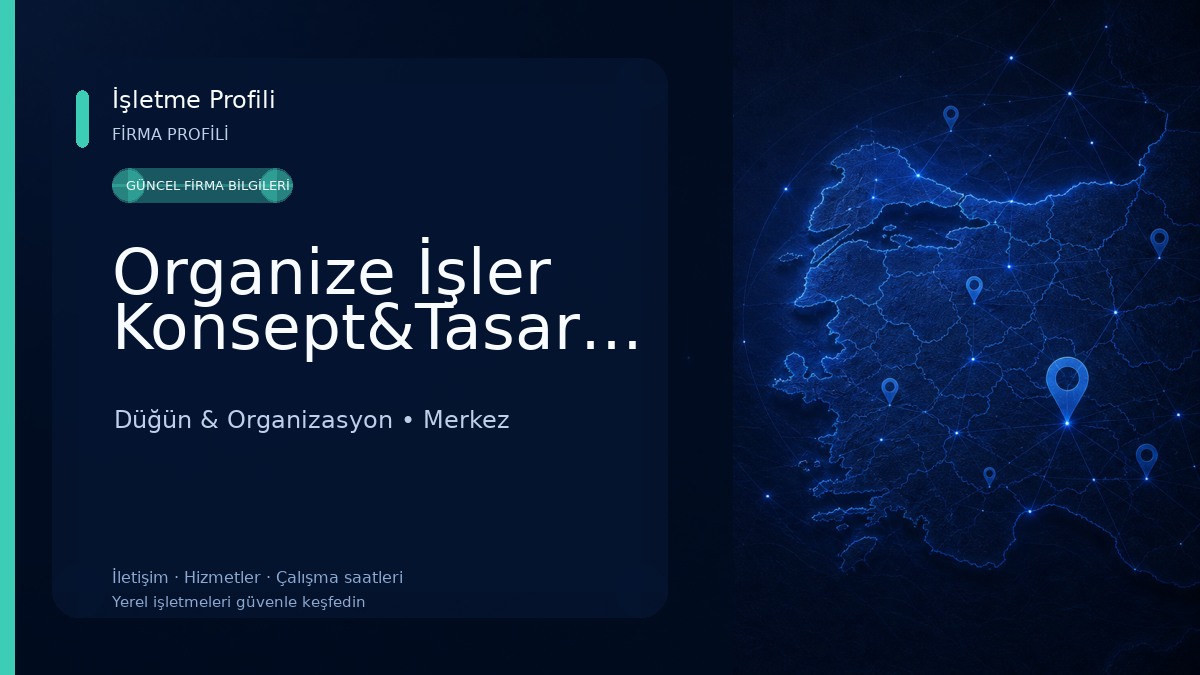 Organize İşler Konsept&Tasarım 