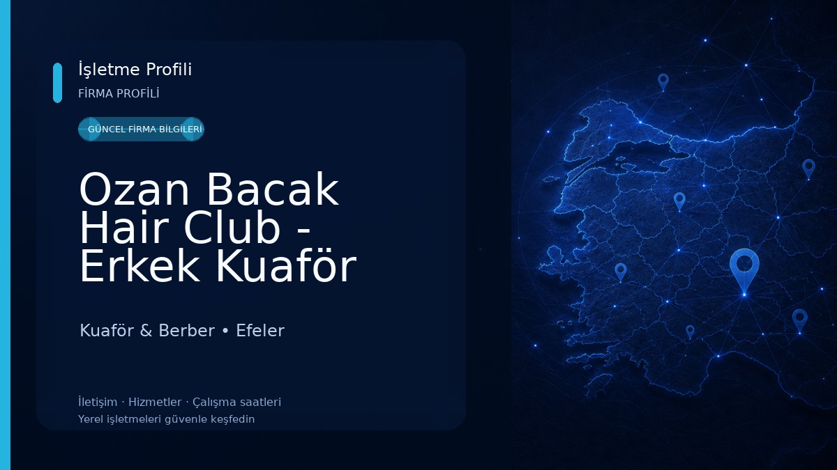 Ozan Bacak Hair Club - Erkek Kuaför Berber Aydın