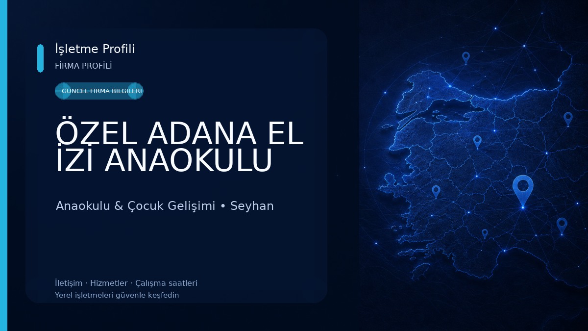 ÖZEL ADANA EL İZİ ANAOKULU Anaokulu & Çocuk Gelişimi