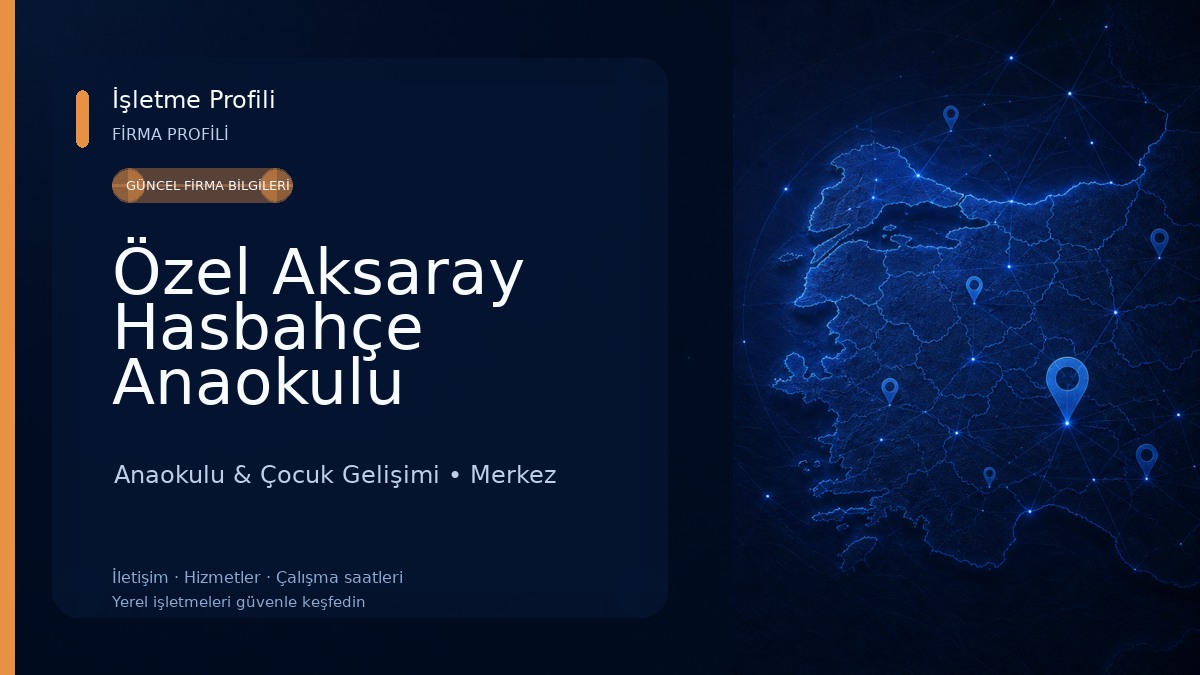 Özel Aksaray Hasbahçe Anaokulu Anaokulu & Çocuk Gelişimi