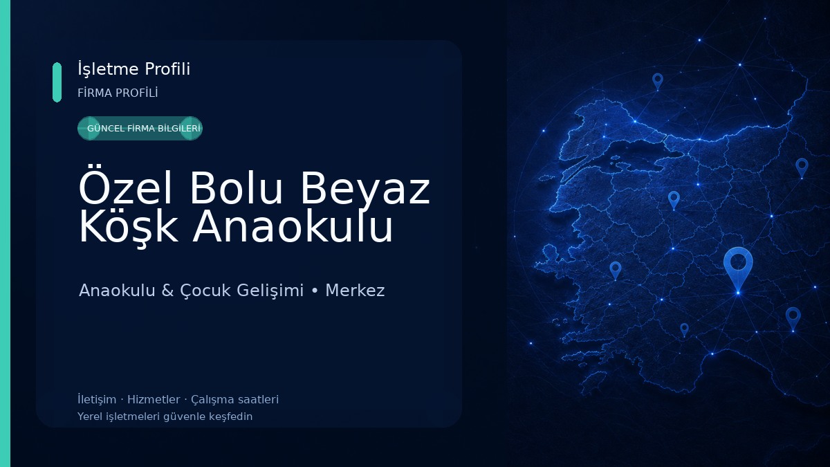 Özel Bolu Beyaz Köşk Anaokulu Anaokulu & Çocuk Gelişimi