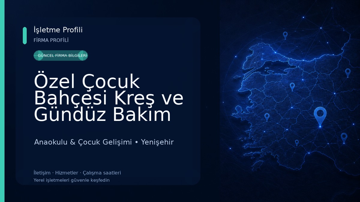 Özel Çocuk Bahçesi Kreş ve Gündüz Bakım Evi - Yenişehir Şubesi Anaokulu & Çocuk Gelişimi
