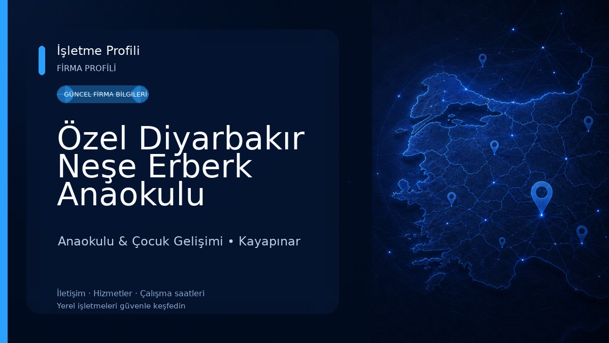 Özel Diyarbakır Neşe Erberk Anaokulu Anaokulu & Çocuk Gelişimi