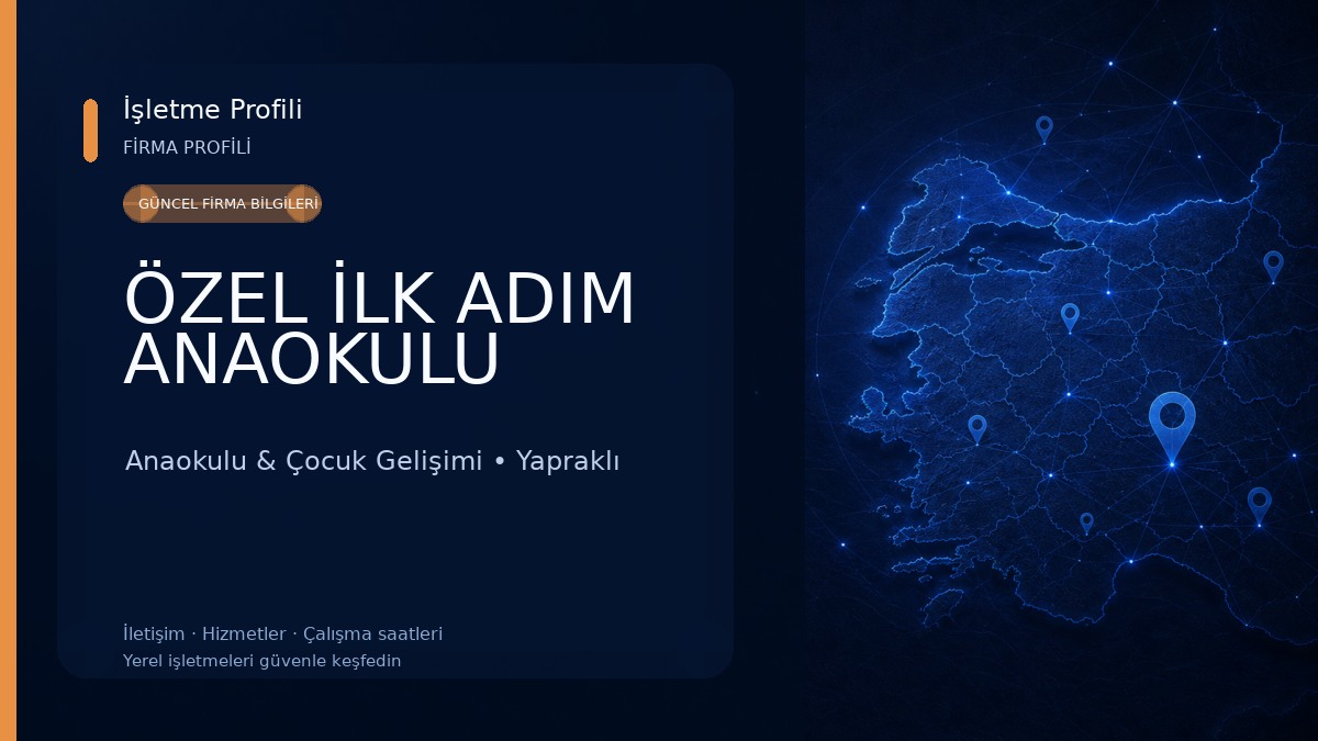 ÖZEL İLK ADIM ANAOKULU Anaokulu & Çocuk Gelişimi