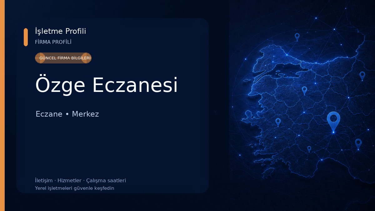 Özge Eczanesi Eczane