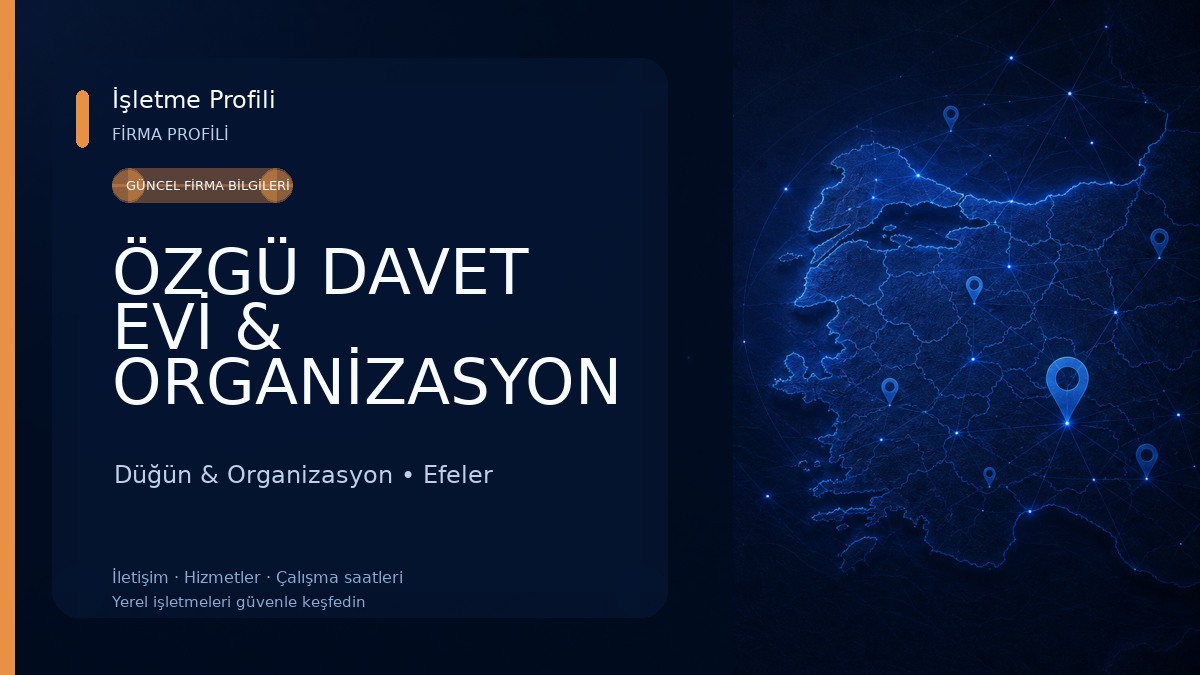 ÖZGÜ DAVET EVİ & ORGANİZASYON Düğün & Organizasyon