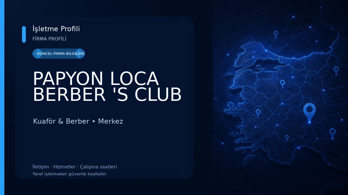PAPYON LOCA BERBER 'S CLUB Kuaför & Berber