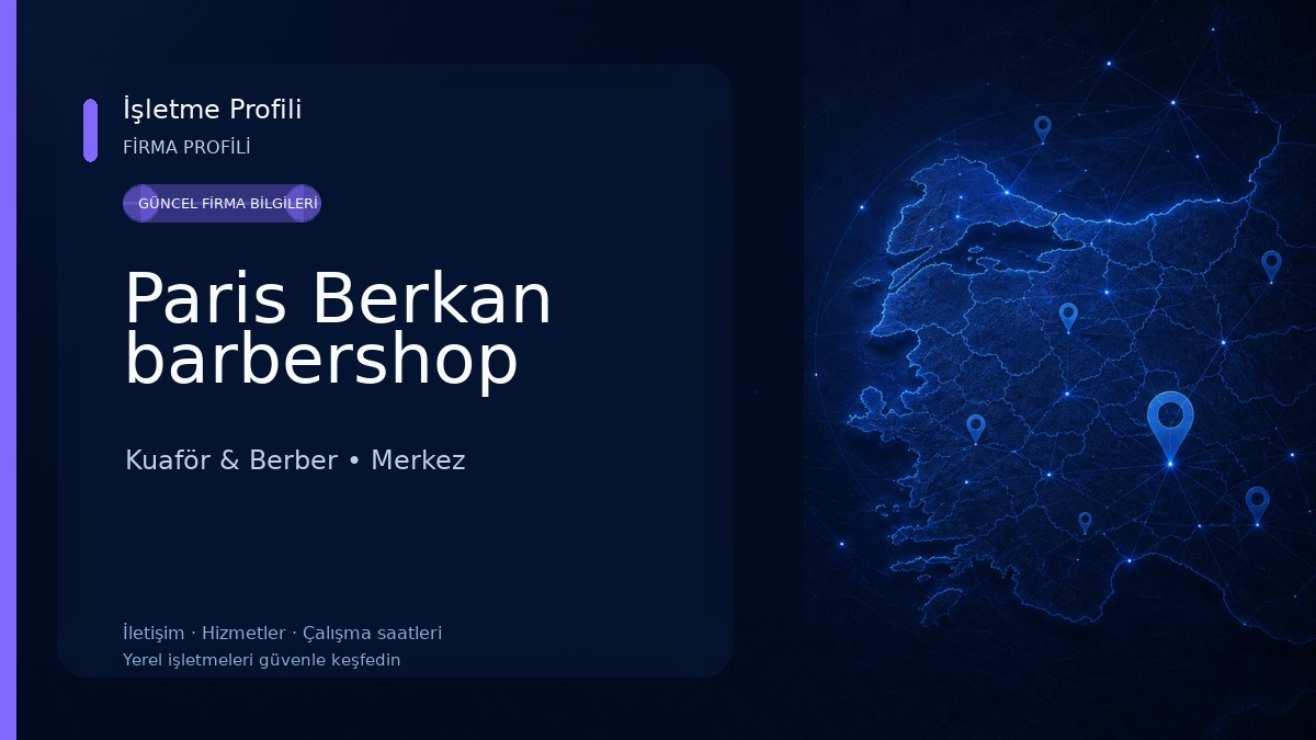 Paris Berkan barbershop Kuaför & Berber