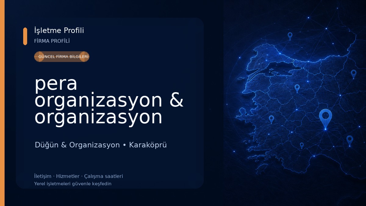 pera organizasyon & organizasyon ürünleri 