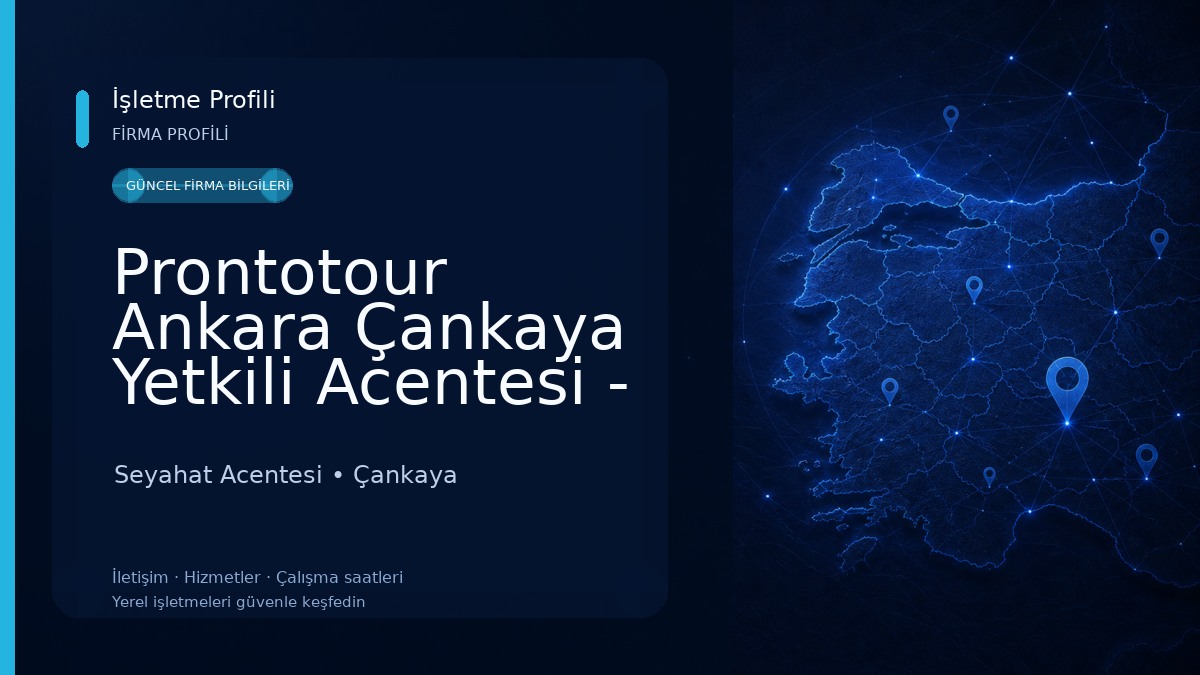 Prontotour Ankara Çankaya Yetkili Acentesi - Doras Turizm