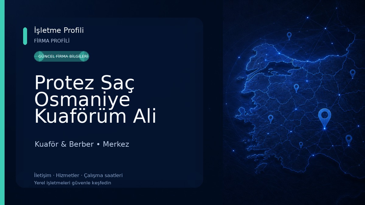 Protez Saç Osmaniye Kuaförüm Ali Garden 