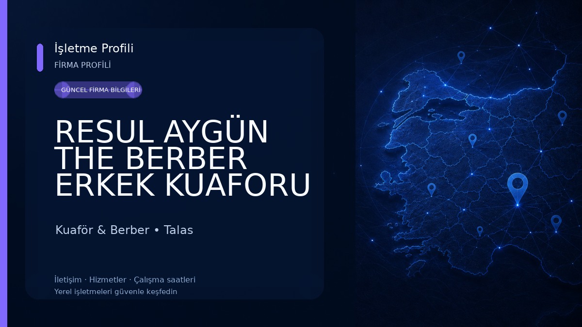 RESUL AYGÜN THE BERBER ERKEK KUAFORU Kuaför & Berber