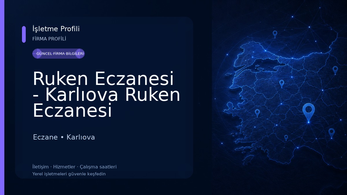 Ruken Eczanesi - Karlıova Ruken Eczanesi Eczane