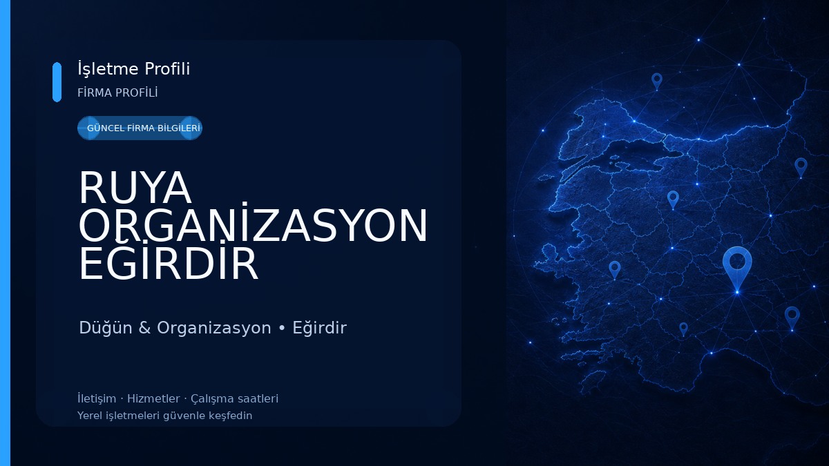 RUYA ORGANİZASYON EĞİRDİR Düğün & Organizasyon