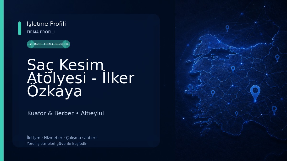 Saç Kesim Atölyesi - İlker Özkaya Kuaför & Berber