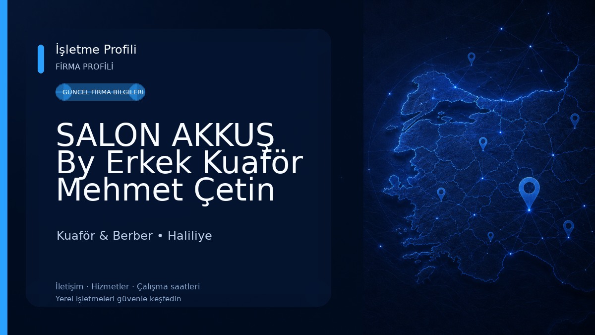 SALON AKKUŞ By Erkek Kuaför Mehmet Çetin Çiçek 