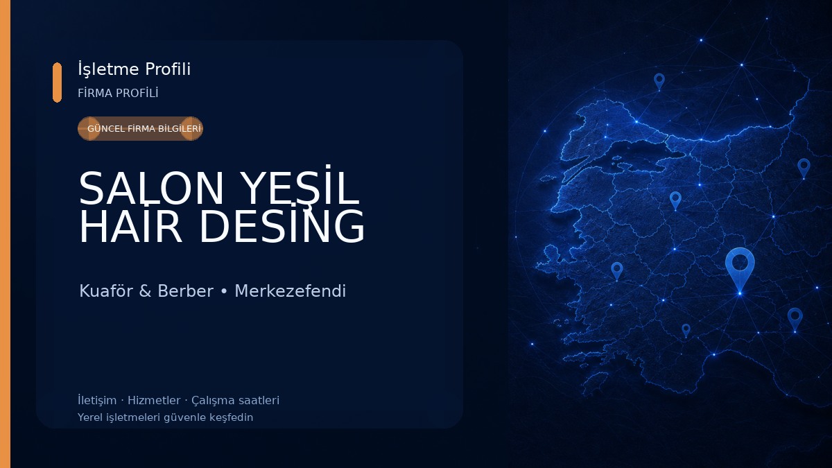 SALON YEŞİL HAİR DESİNG Kuaför & Berber
