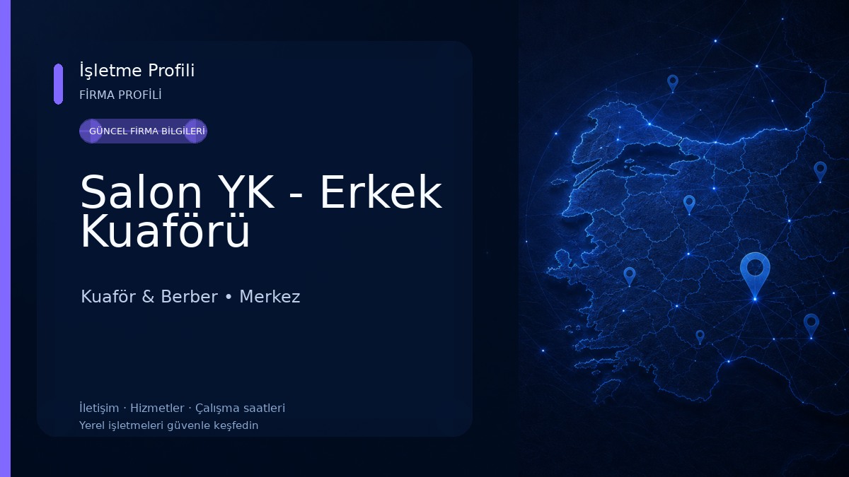 Salon YK - Erkek Kuaförü Kuaför & Berber