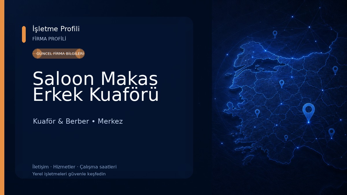 Saloon Makas Erkek Kuaförü 
