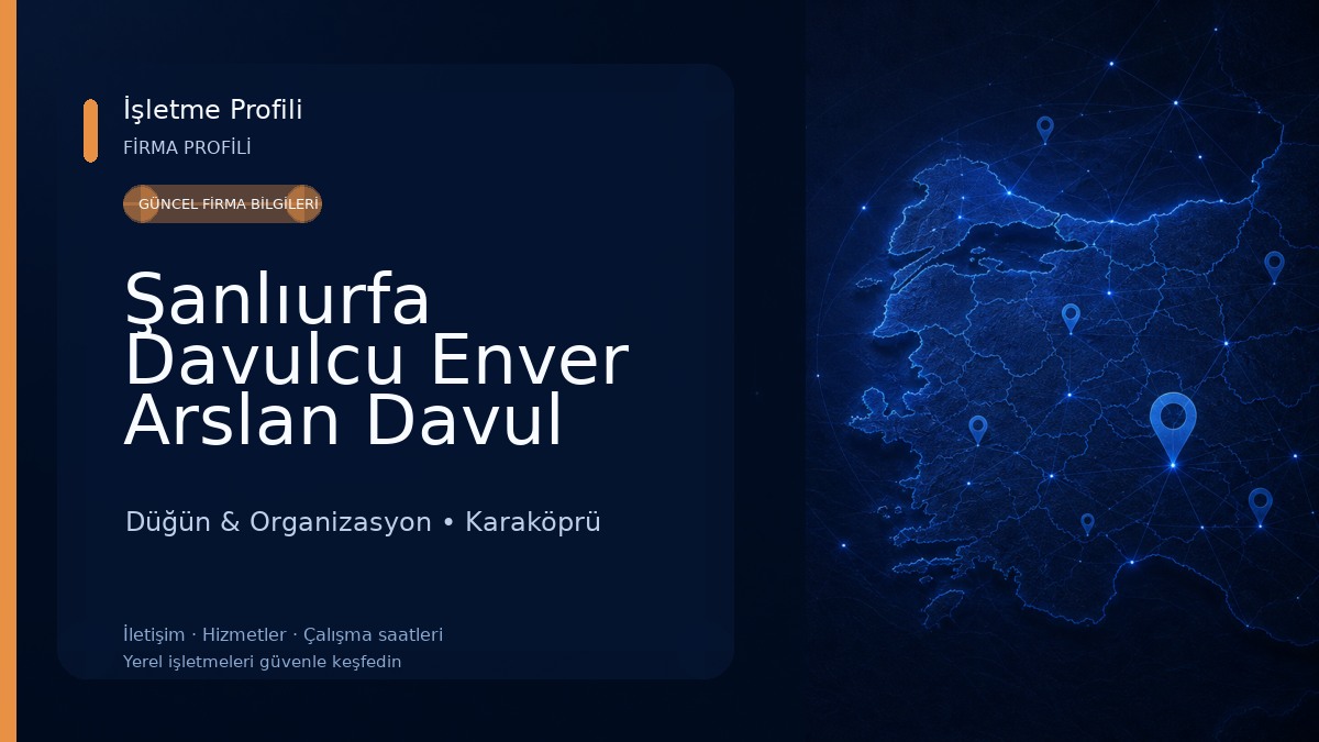 Şanlıurfa Davulcu Enver Arslan Davul Zurna Ekibi Kiralama Düğün & Organizasyon