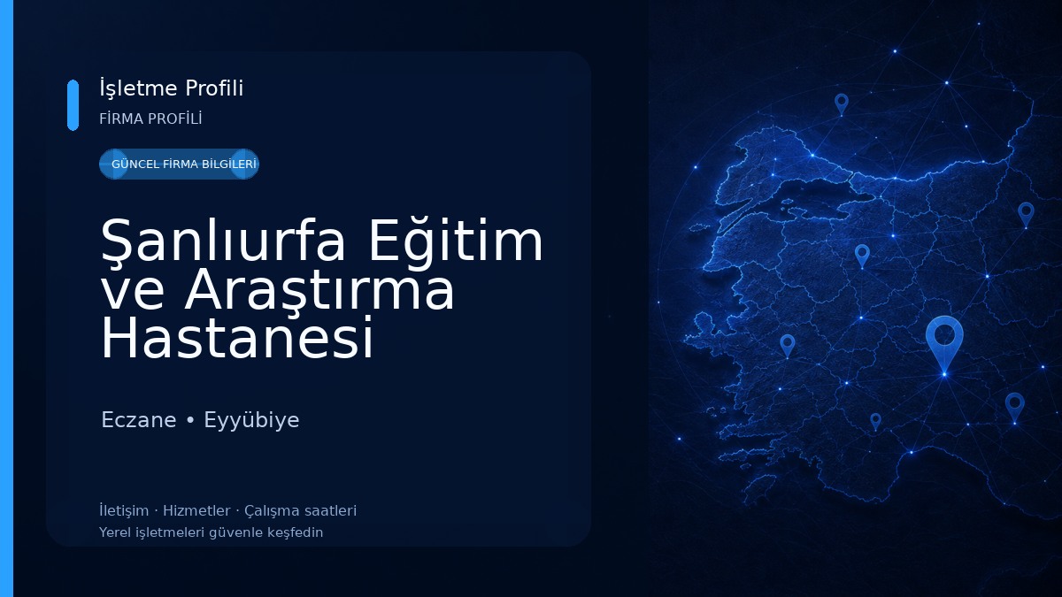 Şanlıurfa Eğitim ve Araştırma Hastanesi Eczane