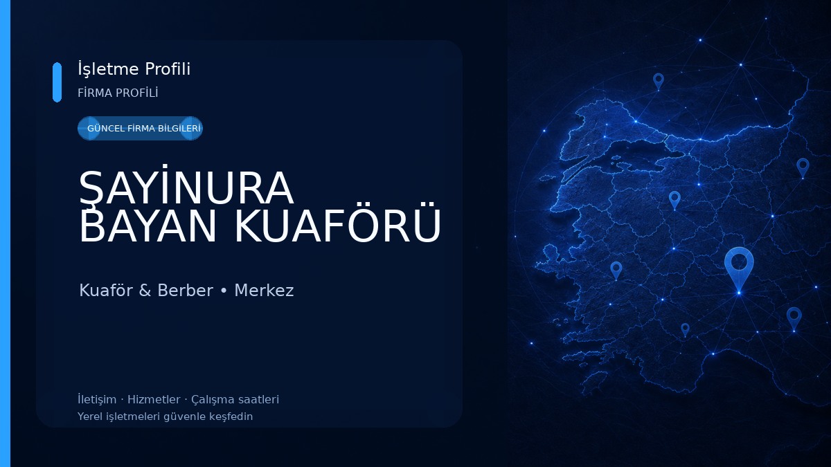 ŞAYİNURA BAYAN KUAFÖRÜ Kuaför & Berber