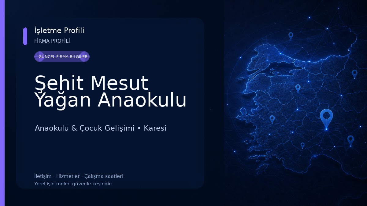 Şehit Mesut Yağan Anaokulu Anaokulu & Çocuk Gelişimi