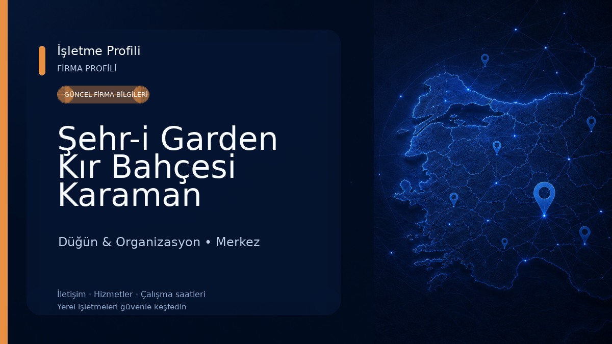 Şehr-i Garden Kır Bahçesi Karaman