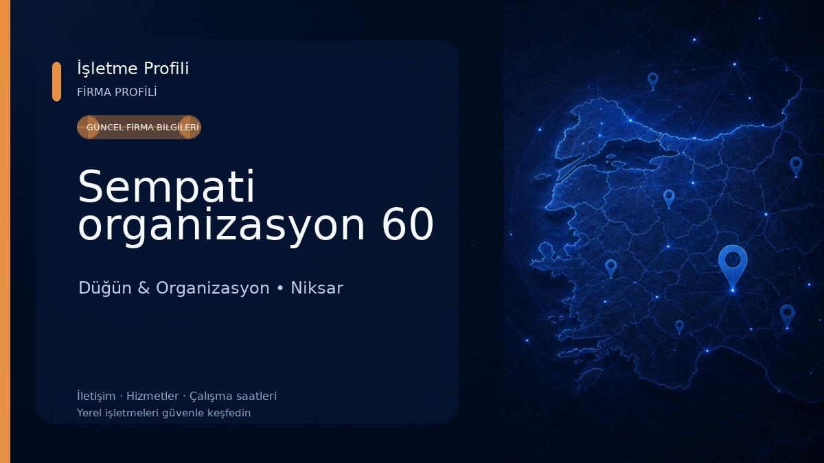 Sempati organizasyon 60 Düğün & Organizasyon
