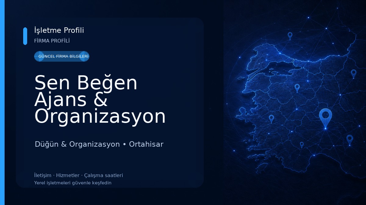Sen Beğen Ajans & Organizasyon Düğün & Organizasyon
